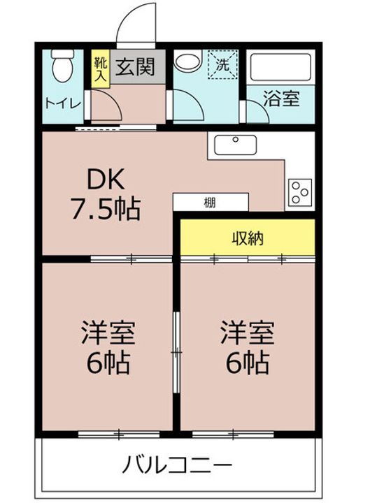 春日井市高山町アパートの間取り