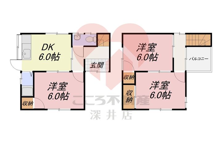 大阪府堺市東区日置荘原寺町(一戸建)の賃貸物件の間取り