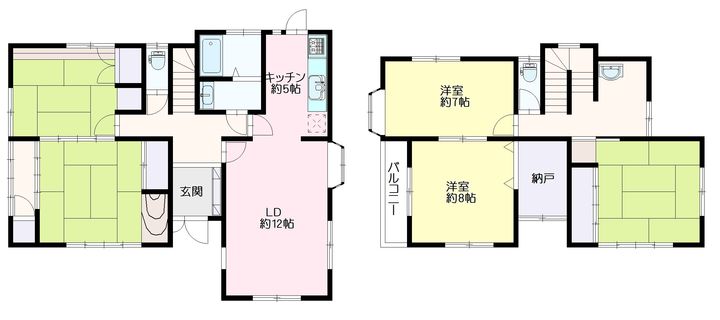 神奈川県横浜市保土ヶ谷区西久保町(一戸建)の賃貸物件の間取り