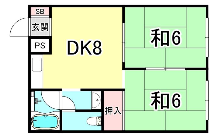 兵庫県明石市和坂1(マンション)の賃貸物件の間取り