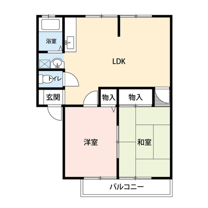 アパートメントUの間取り
