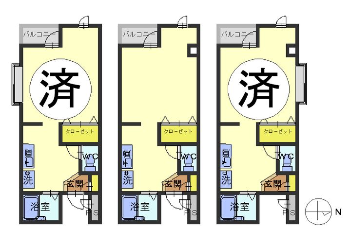 神奈川県横浜市港南区上大岡東2(マンション)の賃貸物件の間取り