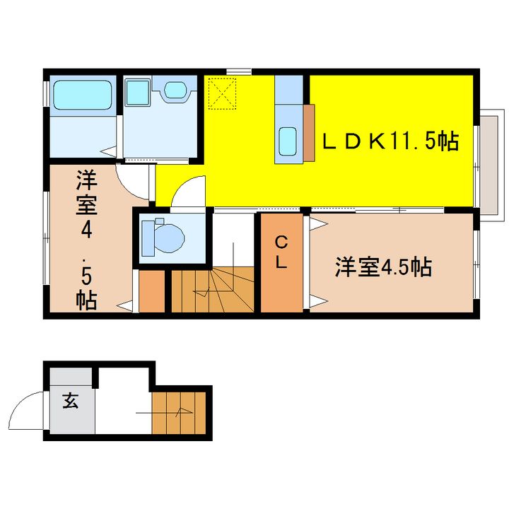 プレステージIの間取り