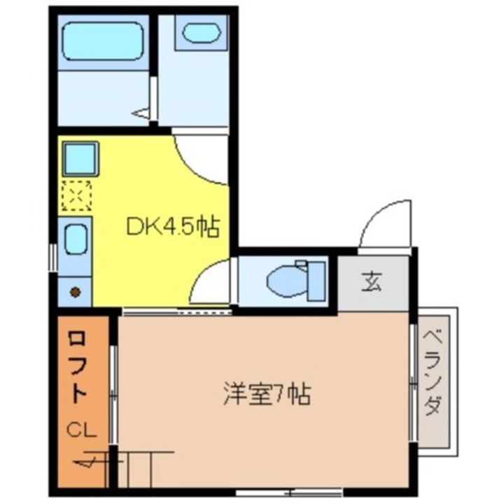 愛知県名古屋市熱田区旗屋2(アパート)の賃貸物件の間取り