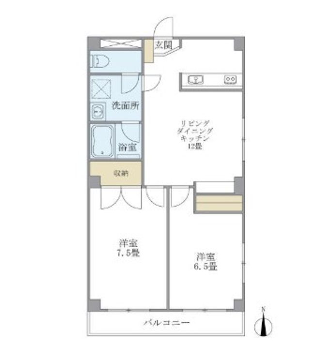 東京都練馬区桜台4(マンション)の賃貸物件の間取り