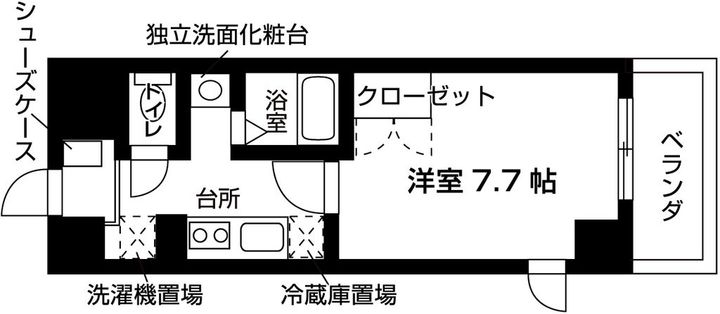 春秋ドミトリーの間取り