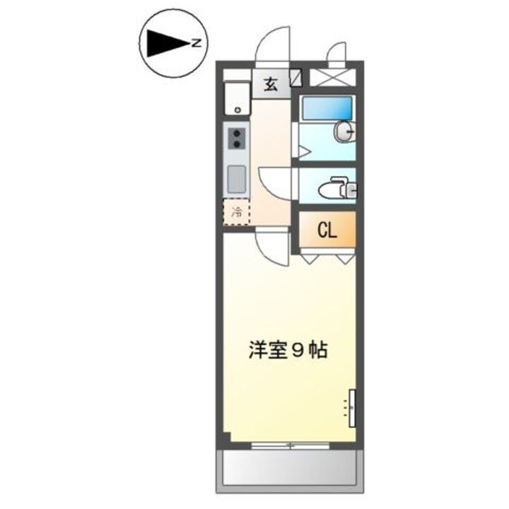 広島県福山市東深津町3(アパート)の賃貸物件の間取り