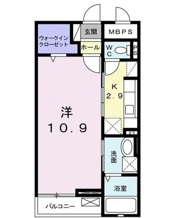 福島県福島市太田町(マンション)の賃貸物件の間取り