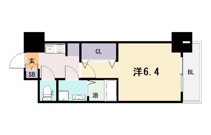 大阪府東大阪市小阪1(マンション)の賃貸物件の間取り