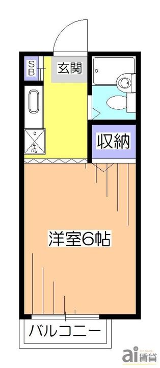 東京都小平市花小金井6(アパート)の賃貸物件の間取り