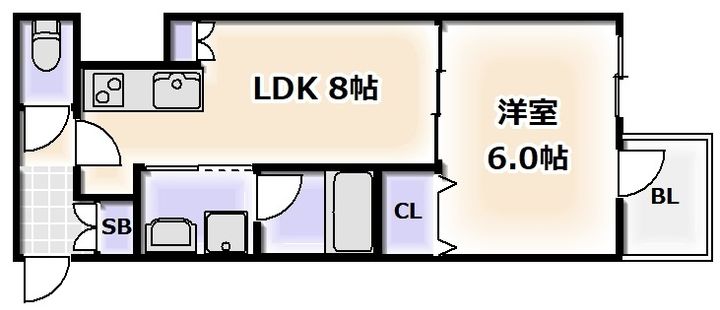 サムティ難波グレイスの間取り