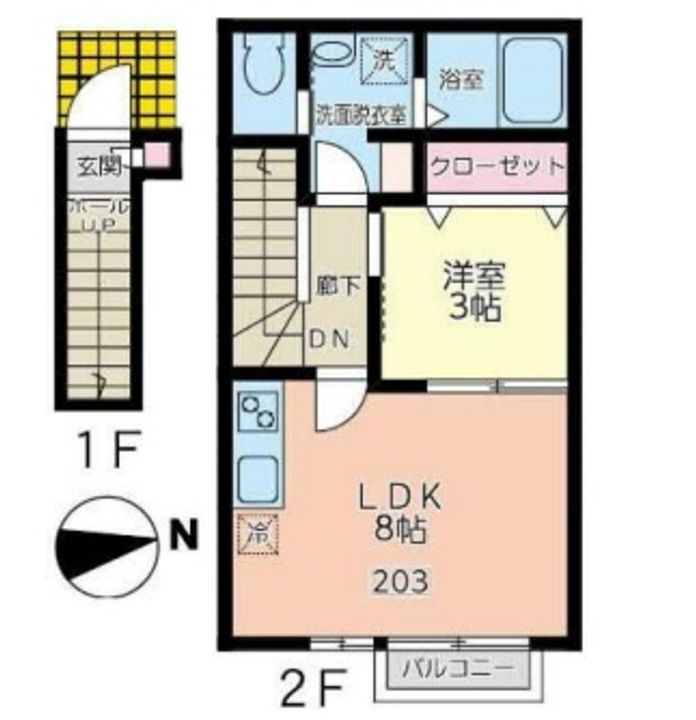 カルムBの間取り