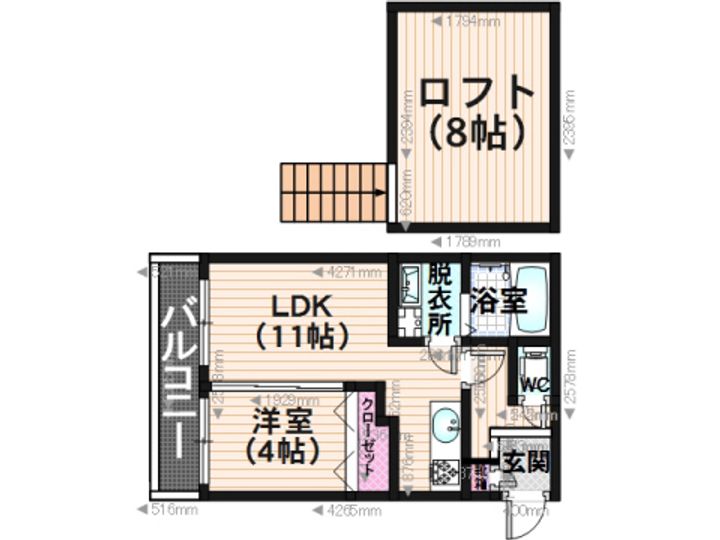 アンピオ高宮の間取り