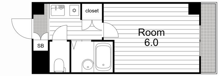 大阪府大阪市旭区高殿6(マンション)の賃貸物件の間取り