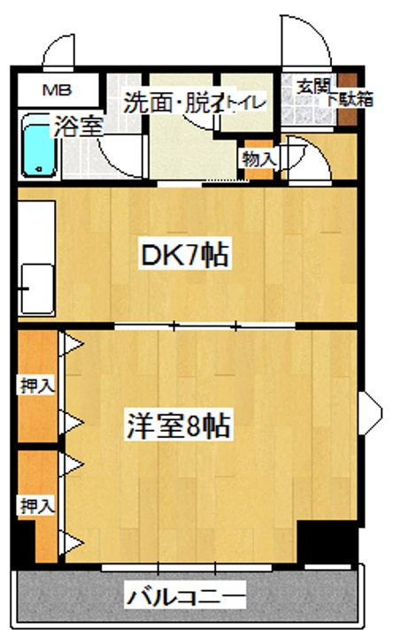 宮城県仙台市青葉区錦町1(マンション)の賃貸物件の間取り