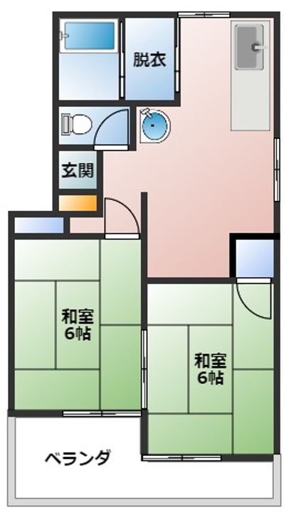 佐賀県唐津市浜玉町横田上(アパート)の賃貸物件の間取り