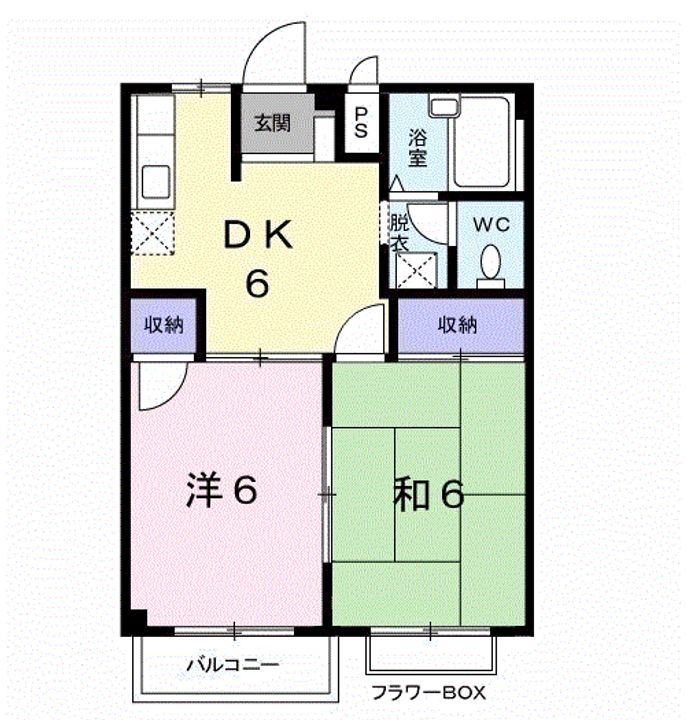 熊本県合志市須屋(アパート)の賃貸物件の間取り
