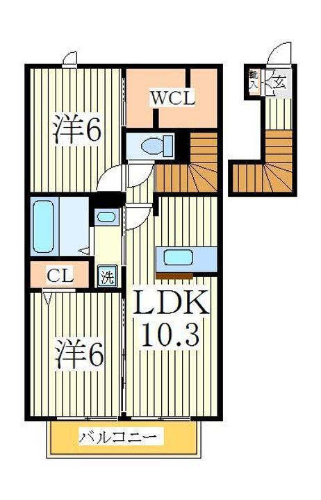 エスポワールBの間取り