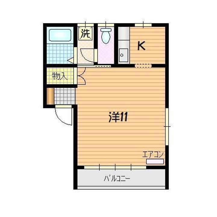 コーポ城山の間取り