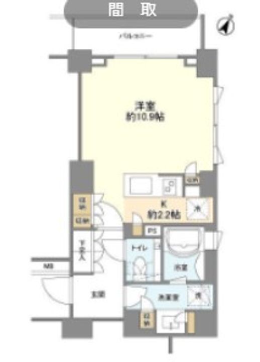 コスモリード市ヶ谷払方町の間取り