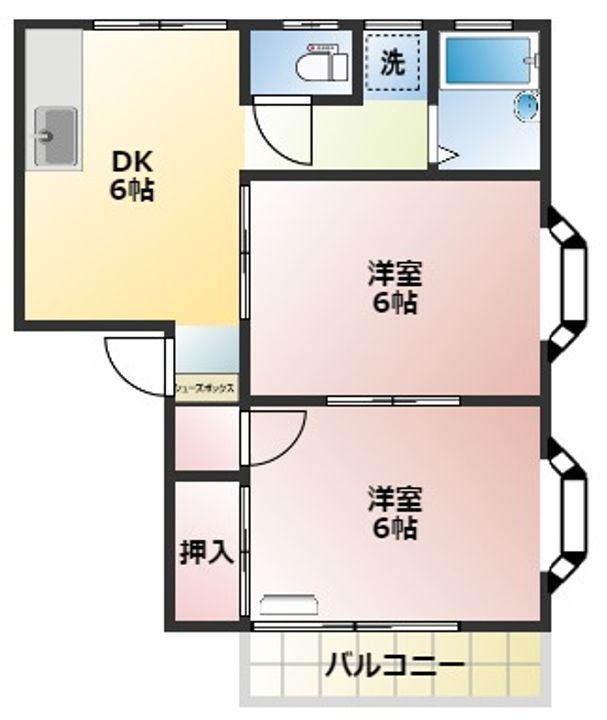 フラワーハイツの間取り