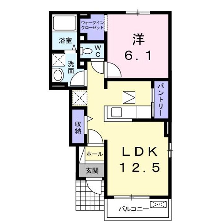 サニーヒルズ Aの間取り