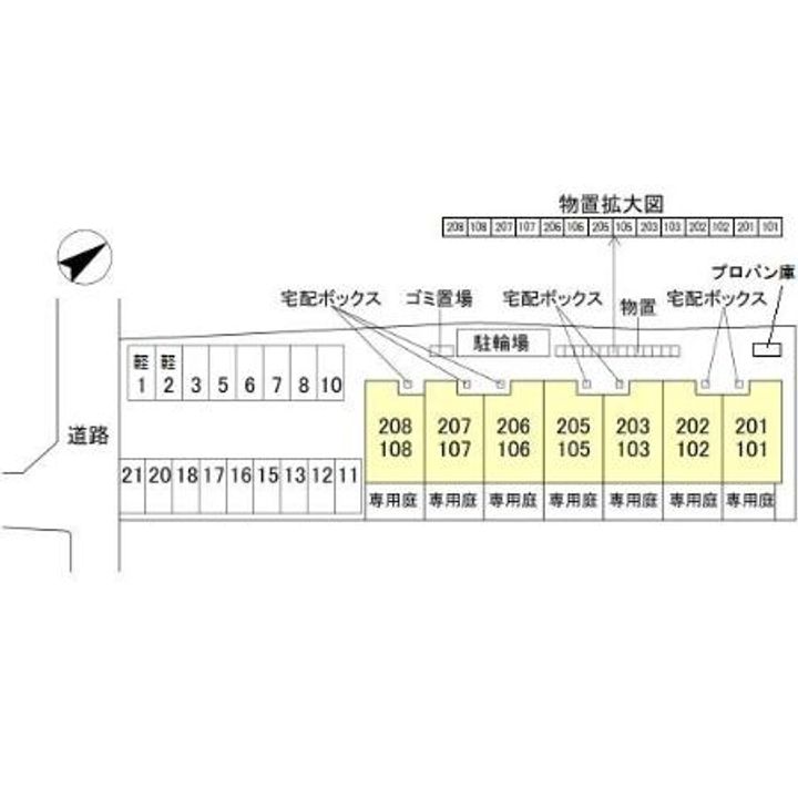 兵庫県加東市上滝野(アパート)の賃貸物件の地図