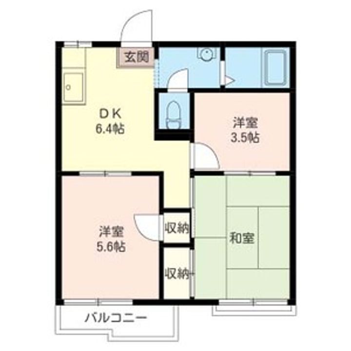 クレフォート影取 Aの間取り