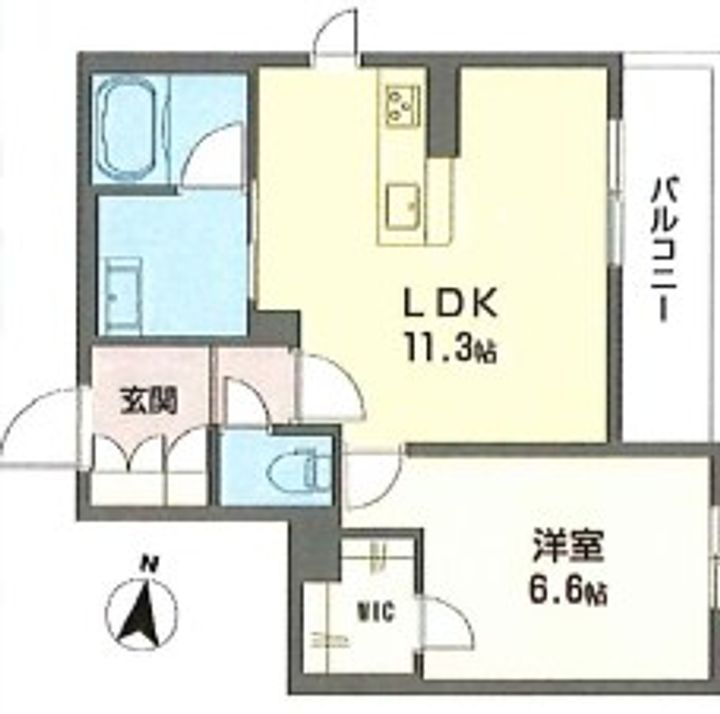 大阪府大阪市旭区中宮5(マンション)の賃貸物件の間取り