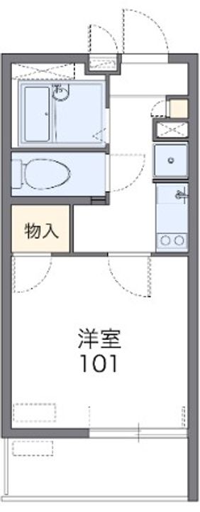 神奈川県横浜市港北区樽町4(マンション)の賃貸物件の間取り