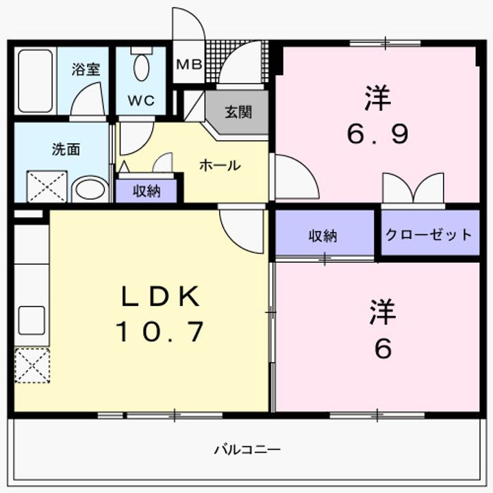 Fontana久米田の間取り