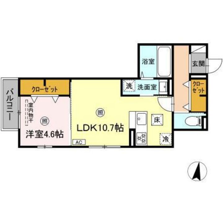 D-ROOM高須2丁目 B棟の間取り