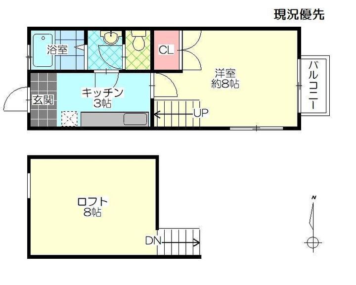 YMコーポの間取り