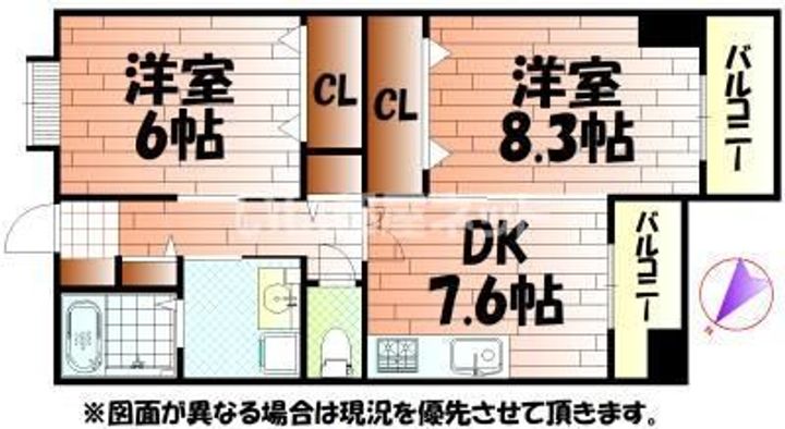 アンビエンテ宇部の間取り