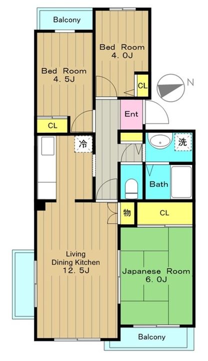 コーポレート南大沢の間取り
