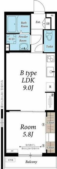 リブリ・杉田の間取り