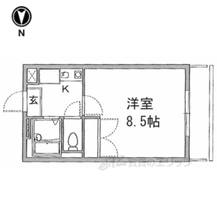 レオパレス冨田の間取り