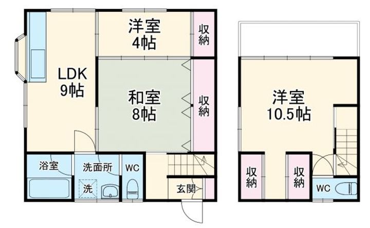 東5丁目貸家の間取り