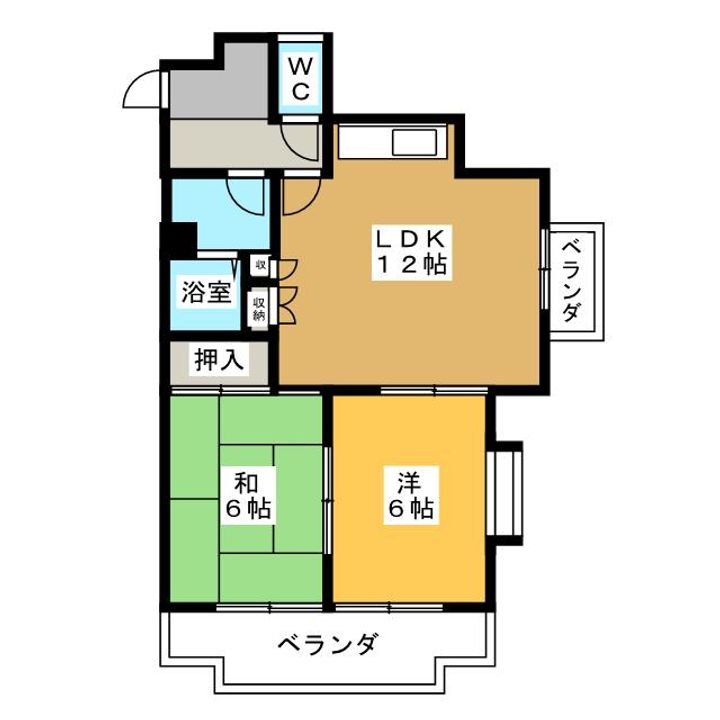 朝日ハイツの間取り