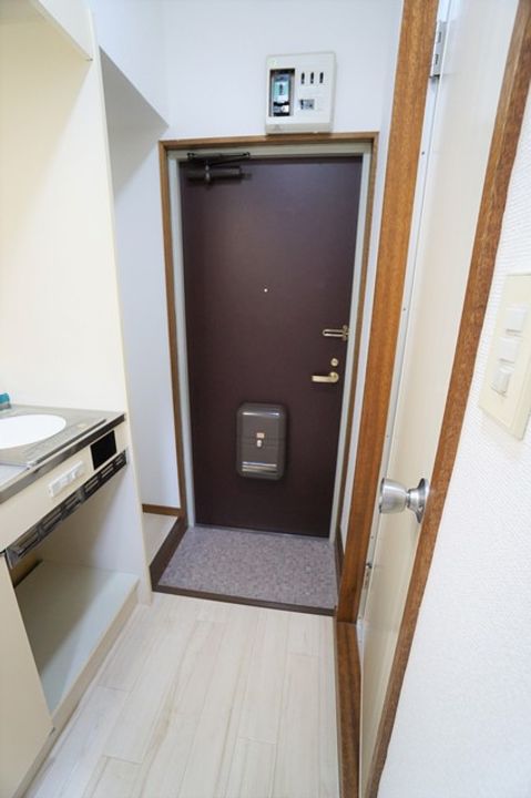 ヴィラ登戸新町の玄関