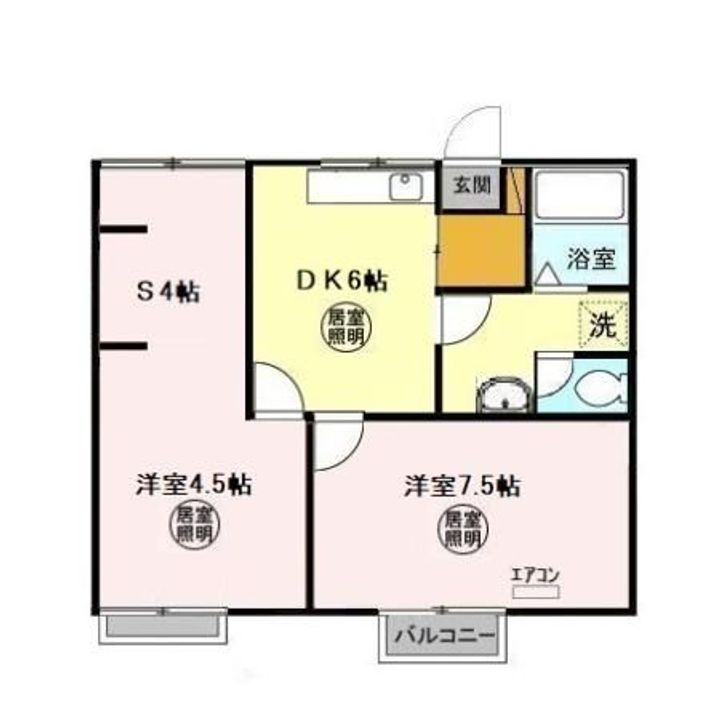 第2十王堂ハイツの間取り