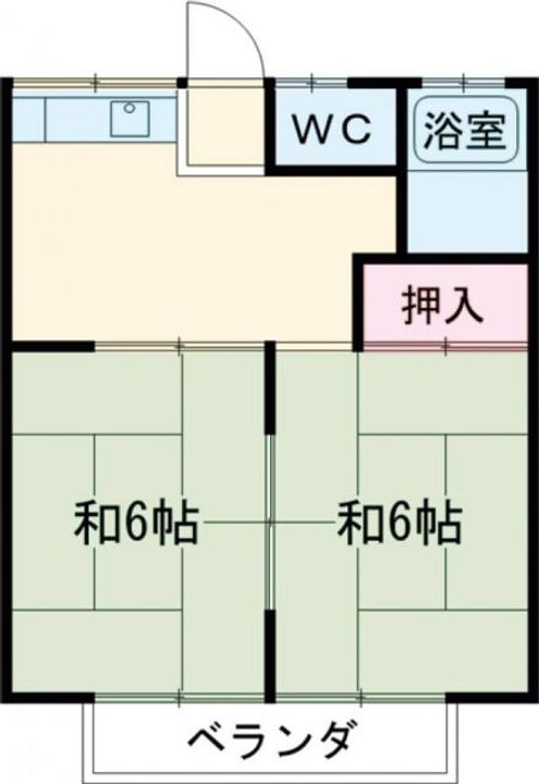 コーポ竹の間取り