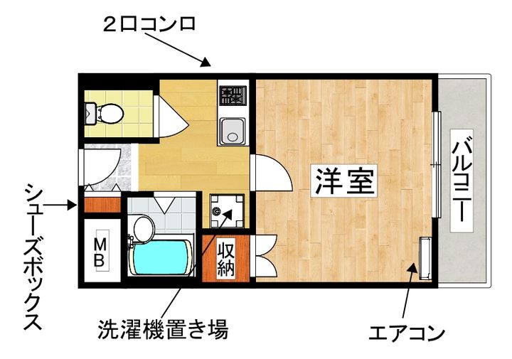 大阪府大阪市鶴見区鶴見3(マンション)の賃貸物件の間取り