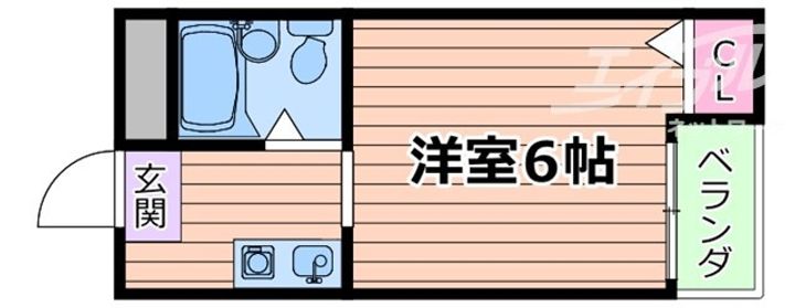 関大前エビスハイツの間取り