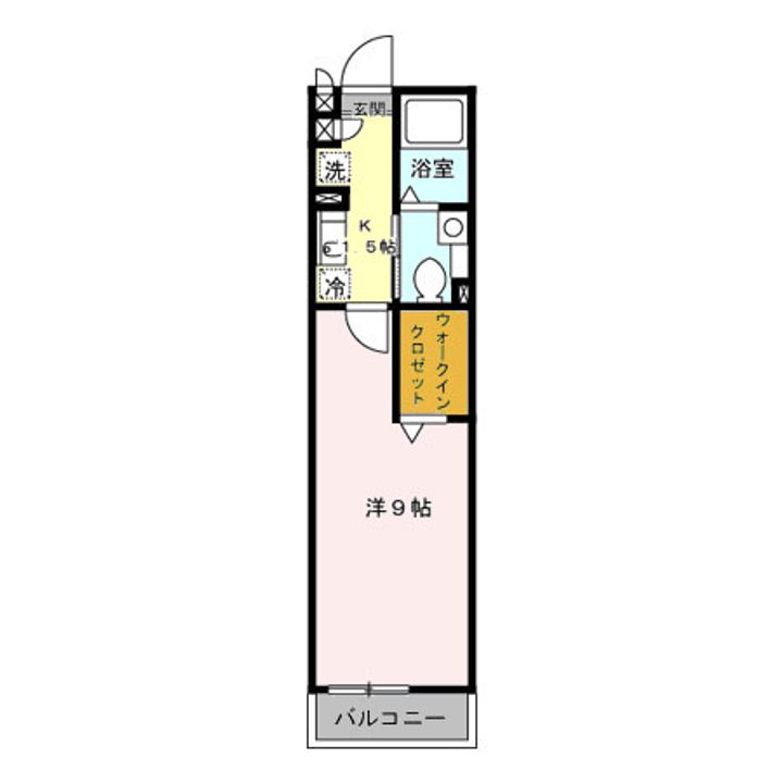 神奈川県横浜市緑区長津田町(アパート)の賃貸物件の間取り