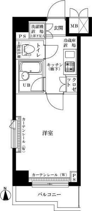 東京都中野区中央4(マンション)の賃貸物件の間取り