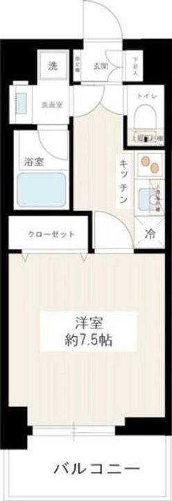 東京都北区志茂3(マンション)の賃貸物件の間取り