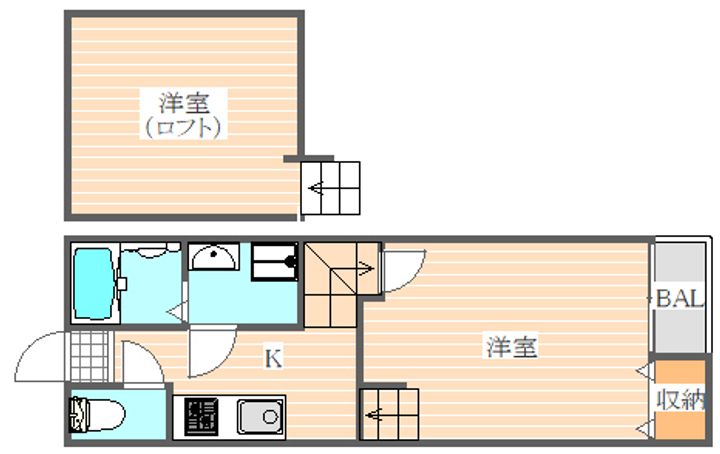 アンピオ二又瀬の間取り