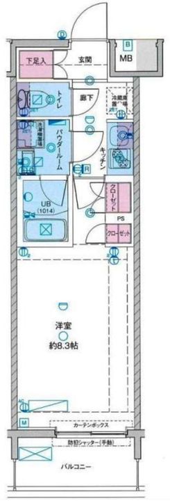 東京都荒川区町屋1(マンション)の賃貸物件の間取り