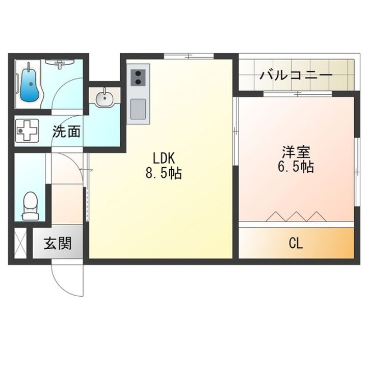 プラム九条の間取り